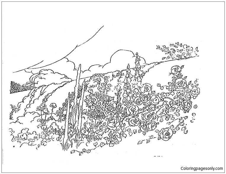 Arbres de montagne des jardins