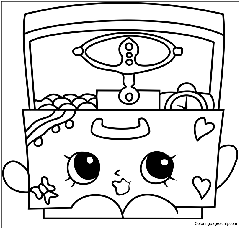 Music Box Shopkins Coloring Pages