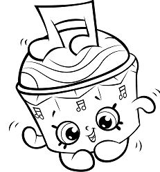 Cupcake Queen Shopkin Season 1 Coloring Pages Shopkins Coloring Pages Coloring Pages For Kids And Adults