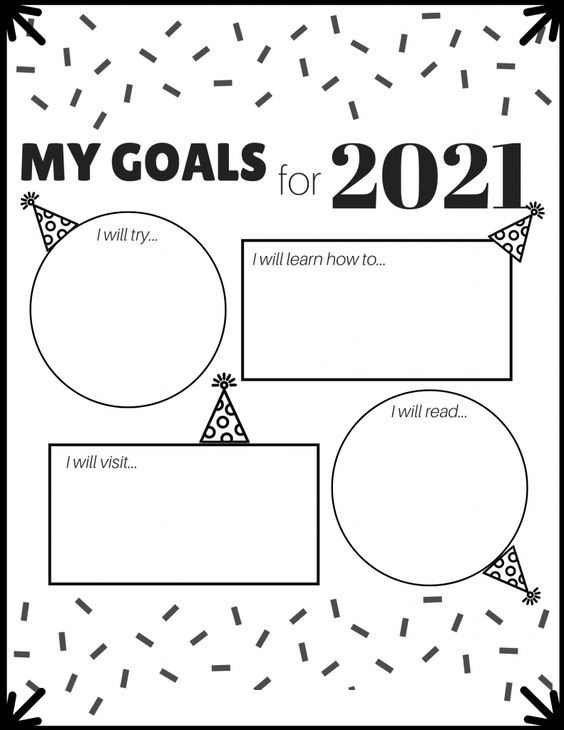 Mes objectifs pour 2021 à partir du Nouvel An