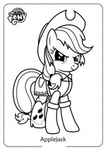 My Little Pony Applejack Coloring Coloring Page