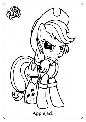 My Little Pony Applejack para colorear de Applejack