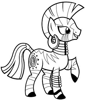 My Little Pony With Fashion Coloring Page