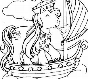 My Little Pony Go Sailing Coloring Page