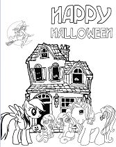 My Little Pony Halloween Coloring Page