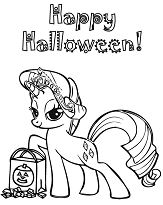 My Little Pony Happy Halloween Coloring Pages