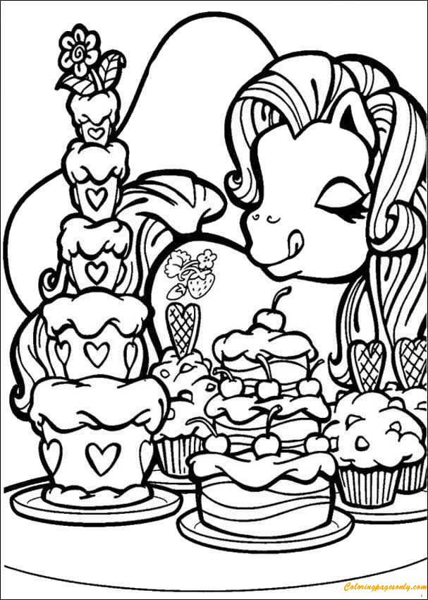 A My Little Pony le encantan los pasteles de MLP