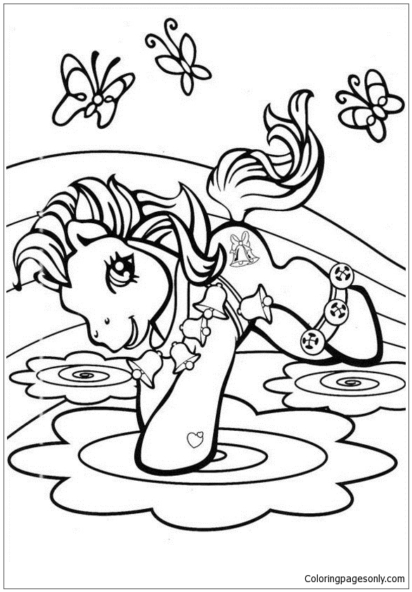 My little pony playing in water from MLP