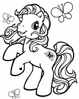My Little Pony Playing With The Bees Coloring Page