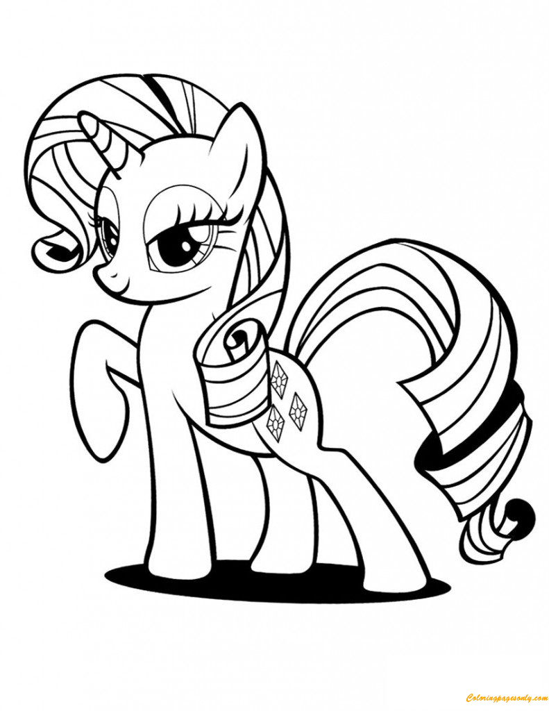 My Little Pony Rarity Coloring Page