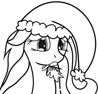 My Little Pony Rarity Cute Coloring Page