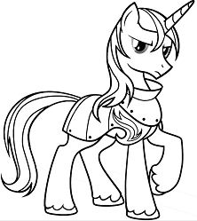 My Little Pony Shining Armor Coloring Page