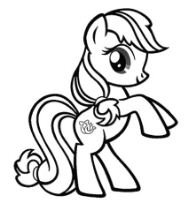 My Little Pony Shoeshine Flip Coloring Page
