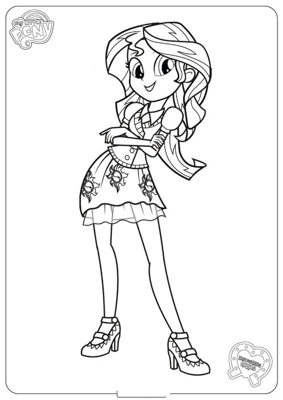 equestria girl coloring pages sunset shimmer equestria