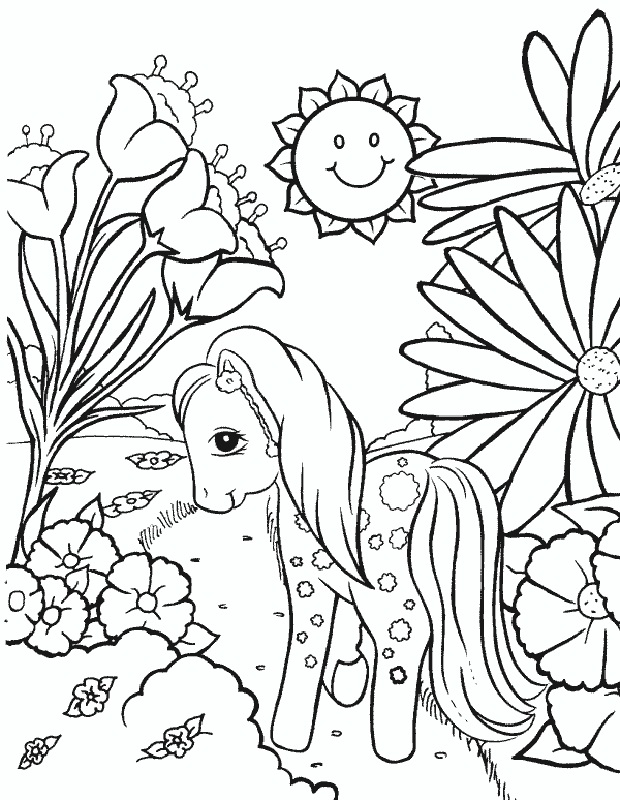 My Little Pony With Nature Coloring Pages