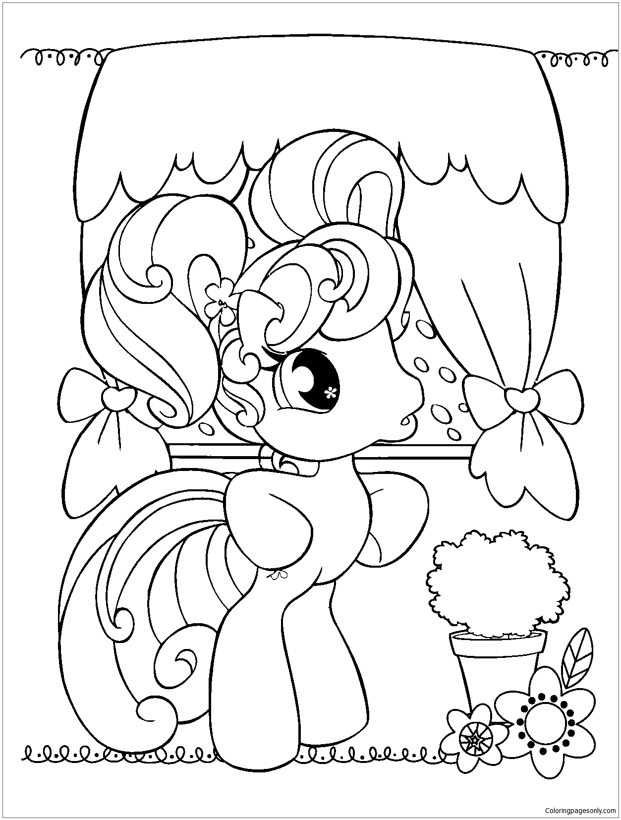 My Little Pony With New Room Coloring Pages