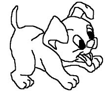 My Puppy Coloring Page