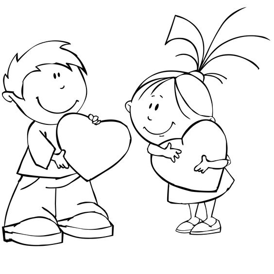 My Valentines Day Couple Coloring Pages