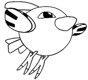 Natu Pokemon Coloring Pages
