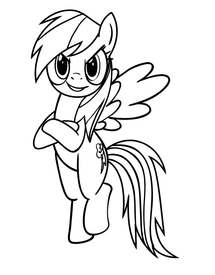 Rainbow Dash Coloring Pages - ColoringPagesOnly.com