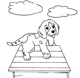 New Puppy Dog Coloring Page