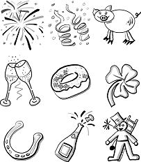 New Years Eve Coloring Pages