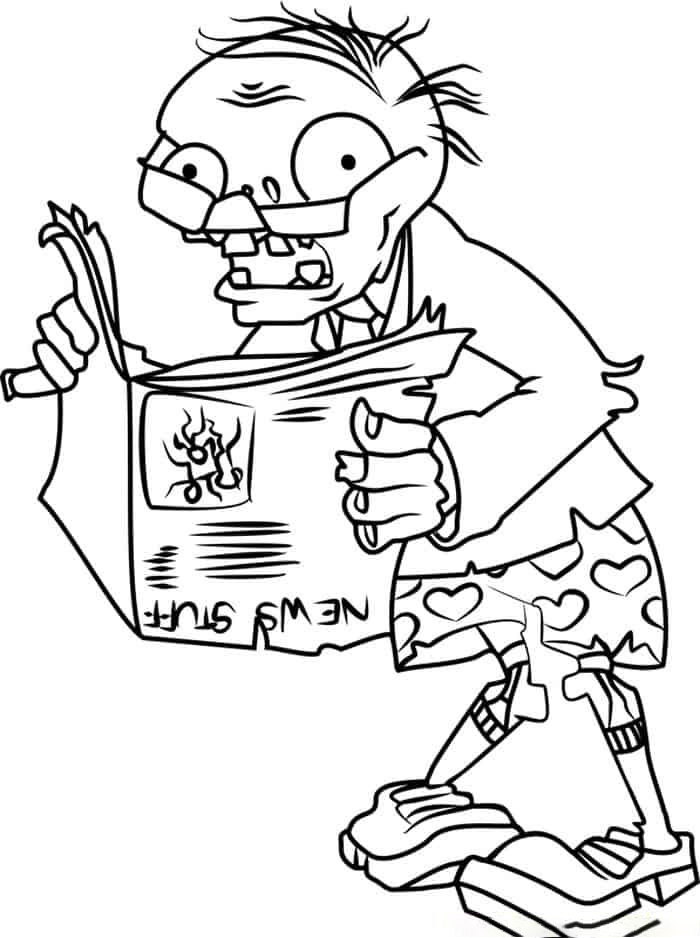 zombie coloring book pages