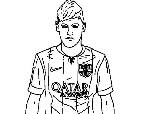 Download Neymar-image 2 Coloring Page - Free Coloring Pages Online