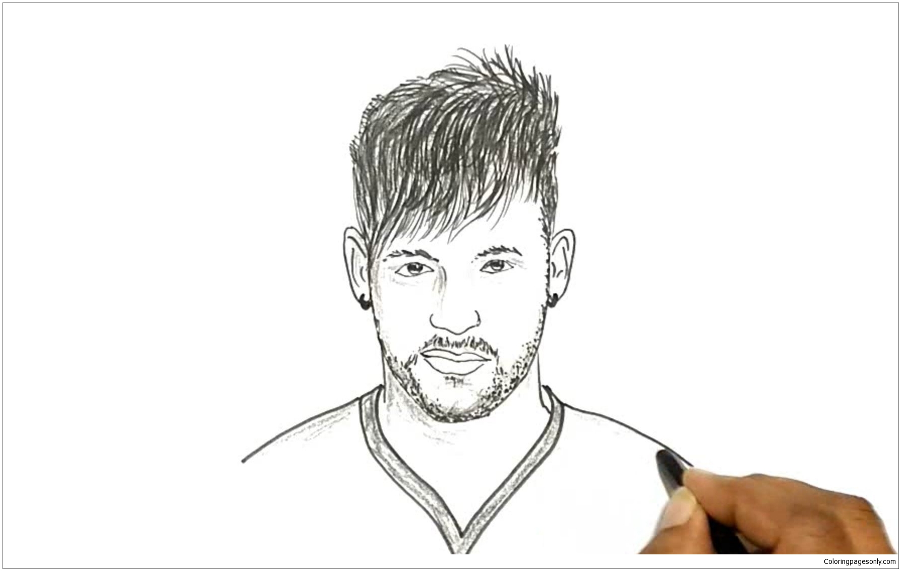 Neymar-image 13 Coloring Pages
