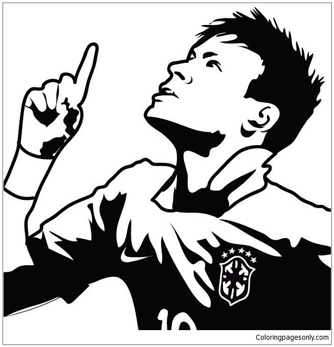 Neymar-image 16 Coloring Pages