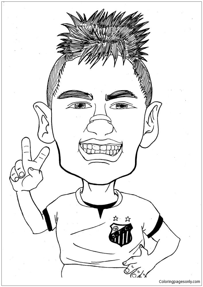 Neymar-image 9 Coloring Pages