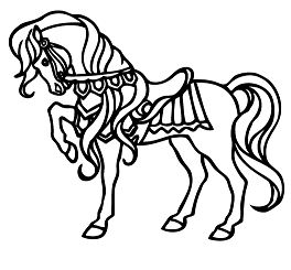 Nice Horse Coloring Pages