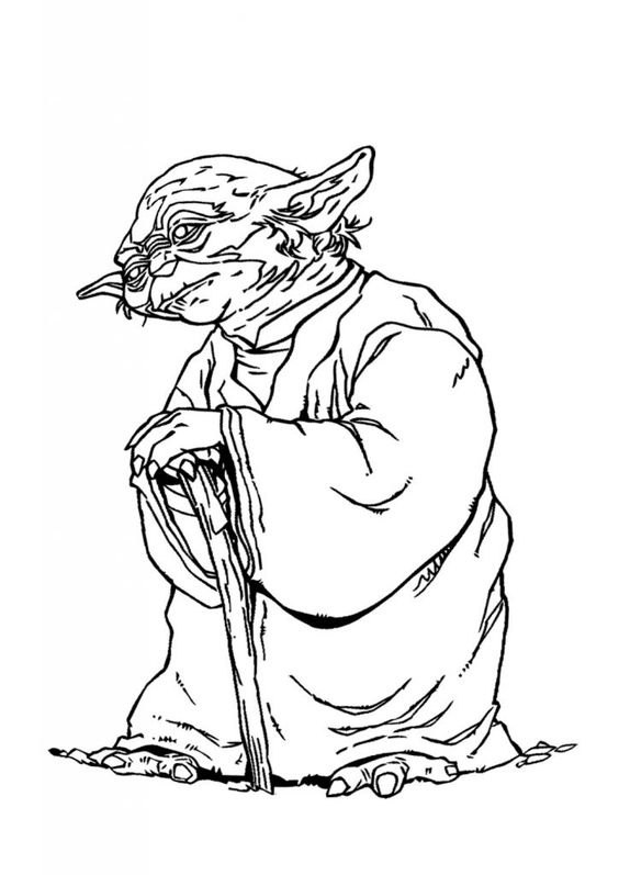 Nice Jedi Yoda Coloring Pages