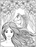 Nice Picture For Barbie And Her Horse Coloring Pages