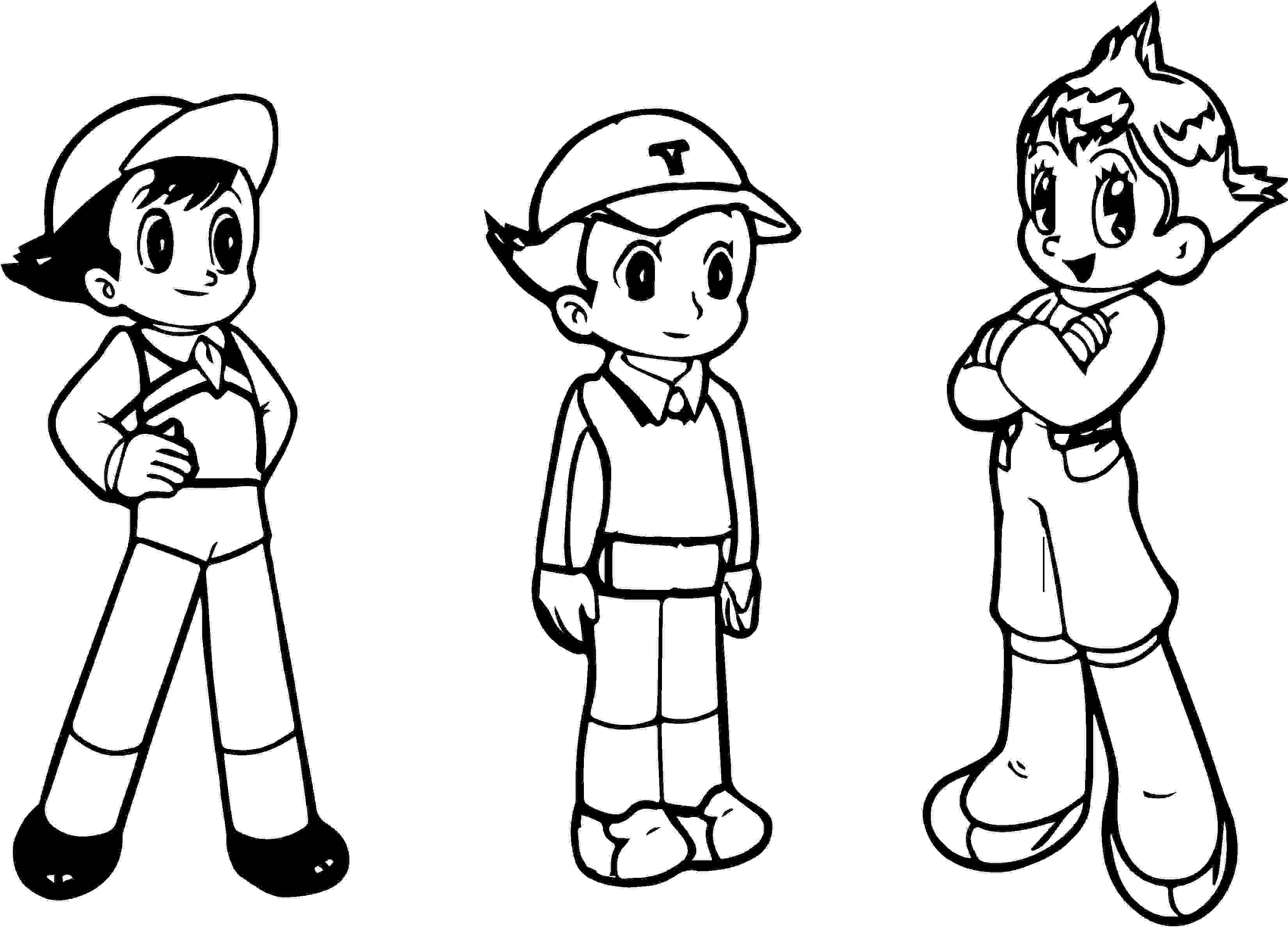 Leuke tijdlijn van Tobio naar Atom Astro van Astro Boy Coloring Page