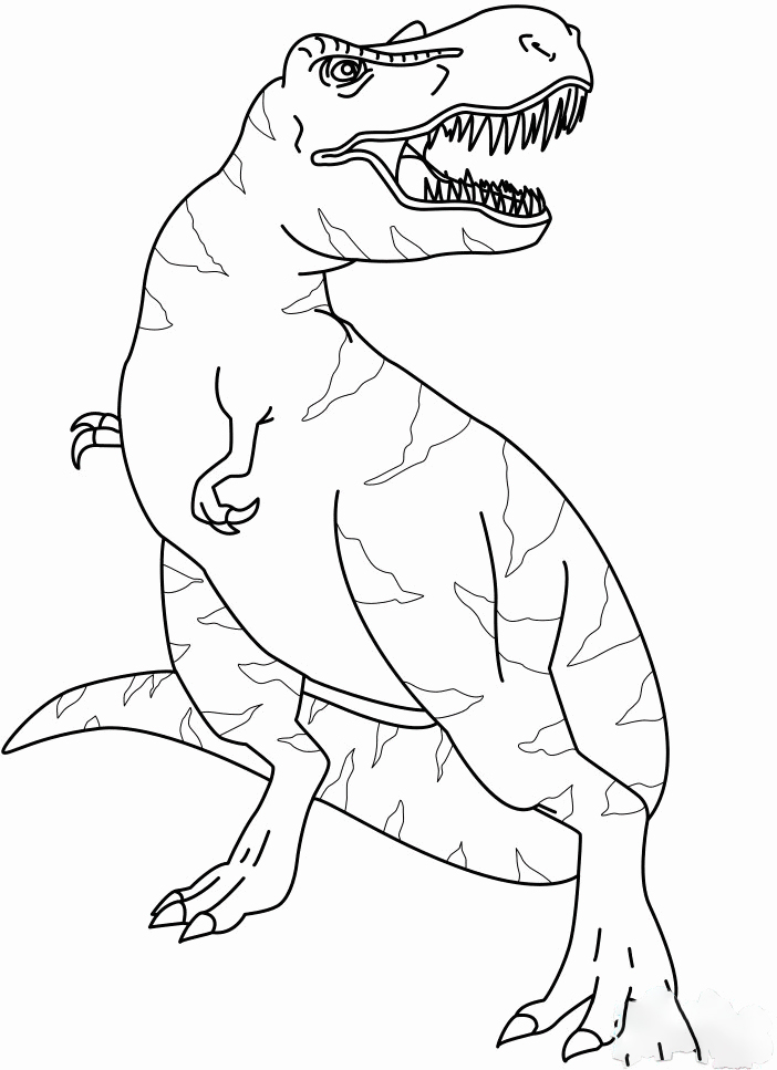 Sin color de Allosaurus