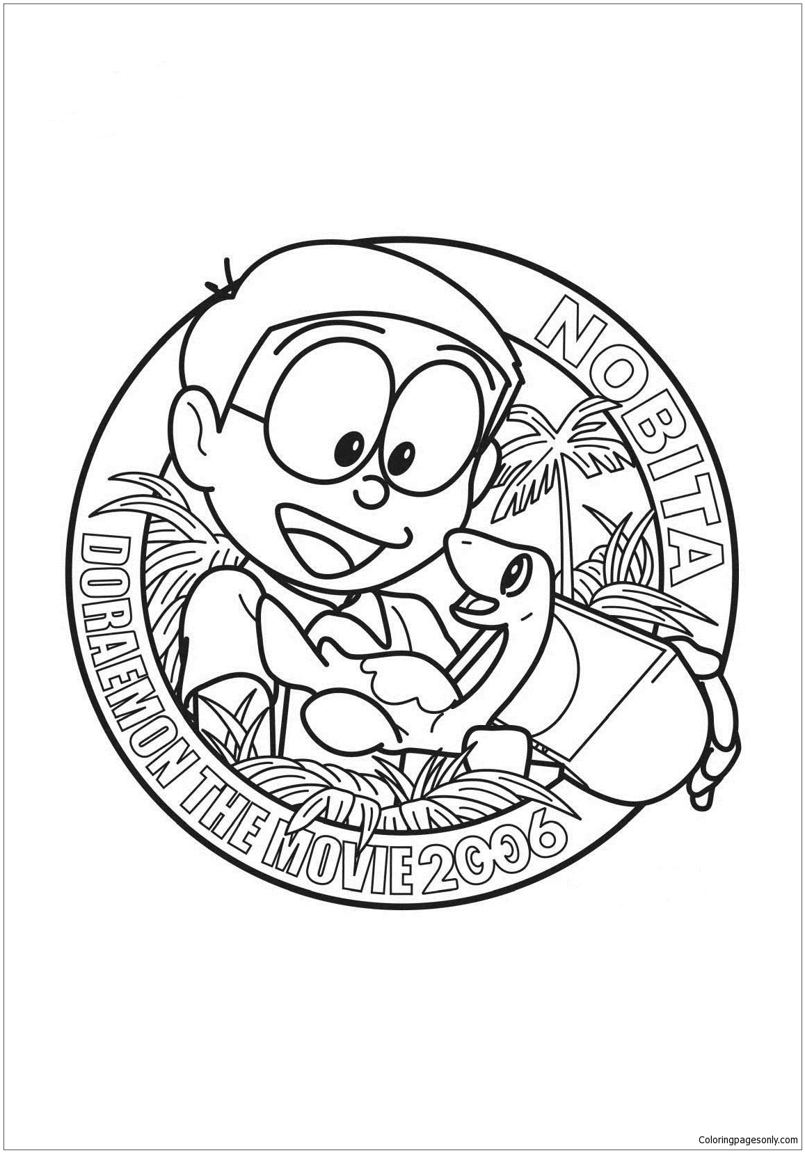 Download Nobita In Doraemon The Movie Coloring Page - Free Coloring Pages Online