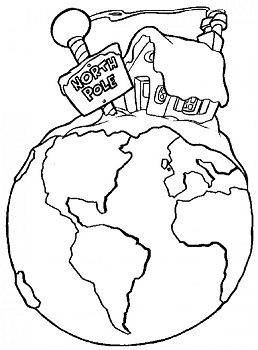 North Pole Location Coloring Pages