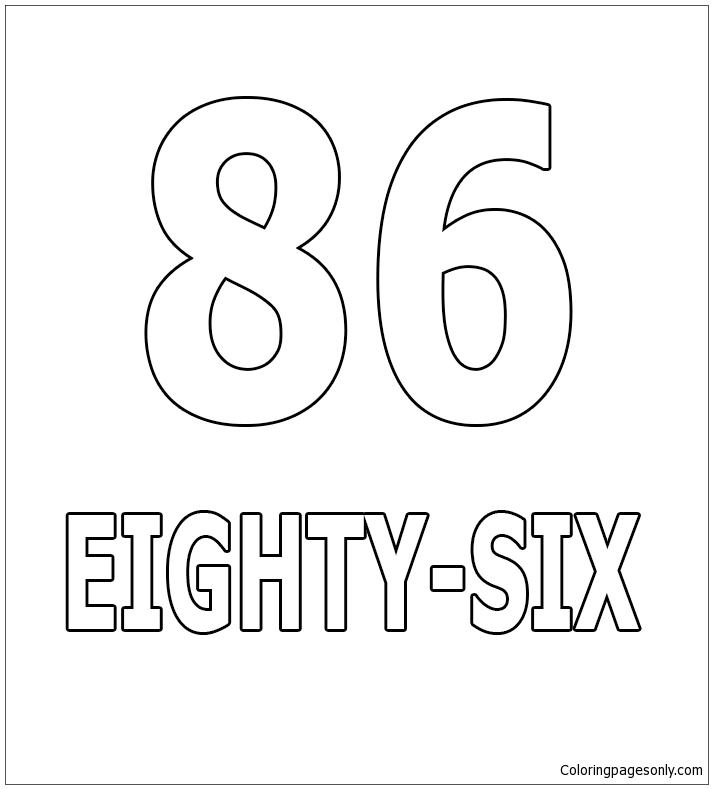Number Eighty-Six from Numbers