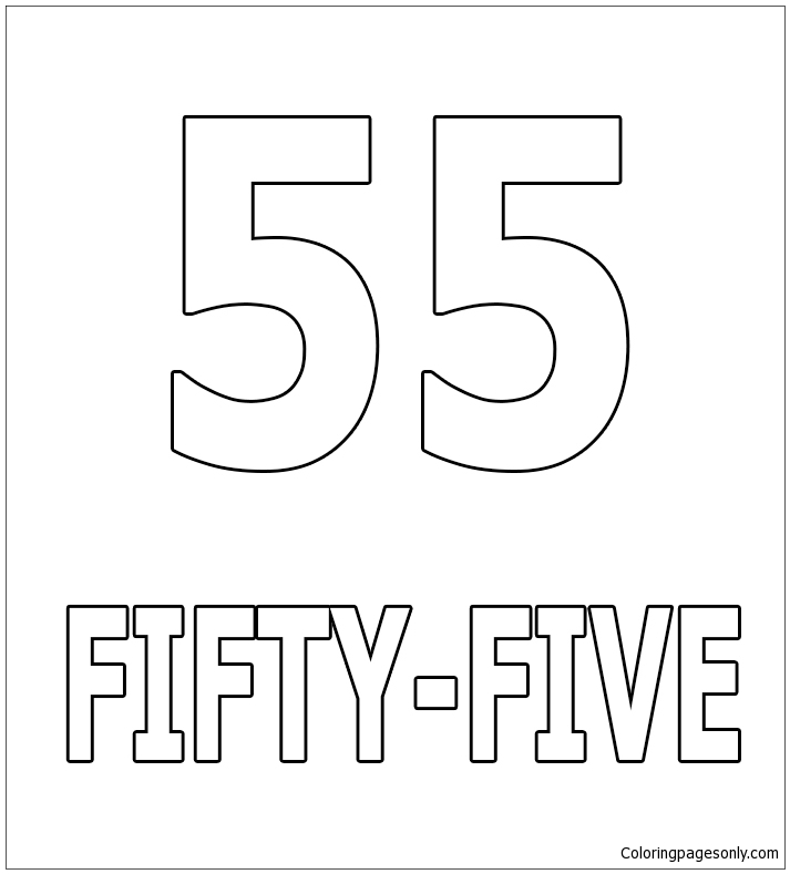 Number Fifty-Five from Numbers