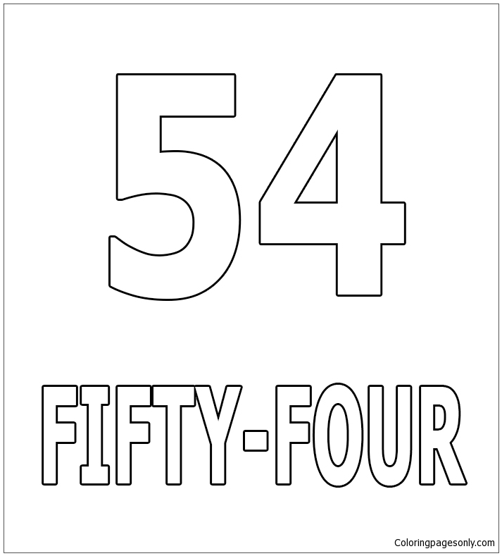 Number Fifty-Four from Numbers