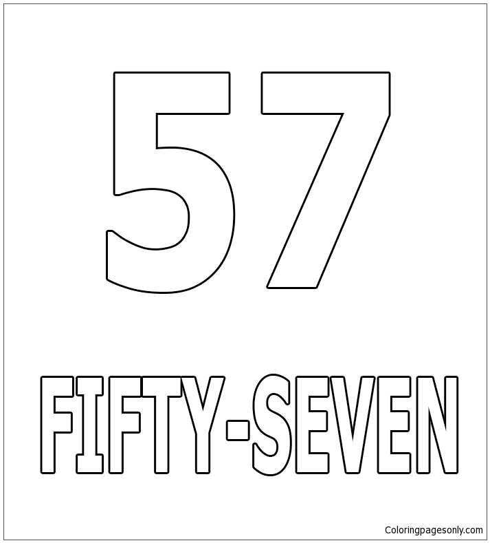 Number Fifty-Seven from Numbers