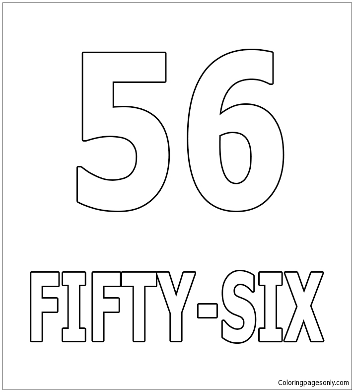 Numéro cinquante-six des nombres