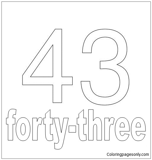 Number Forty-Three from Numbers