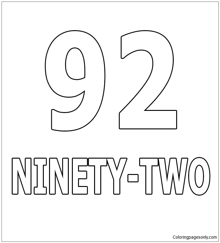 Number Ninety-Two from Numbers