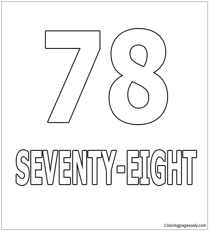 Number Seventy-Eight from Numbers