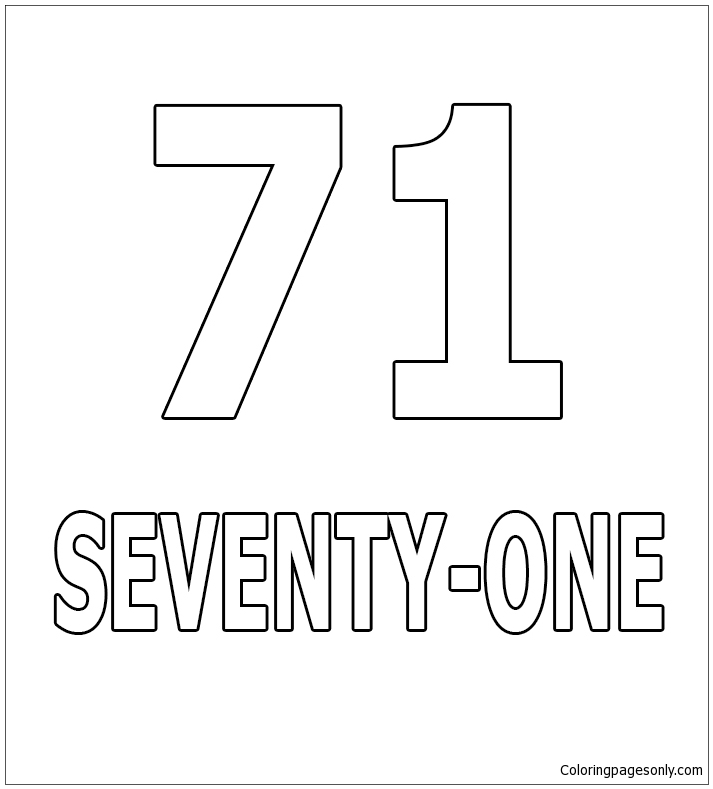Number Seventy-One from Numbers