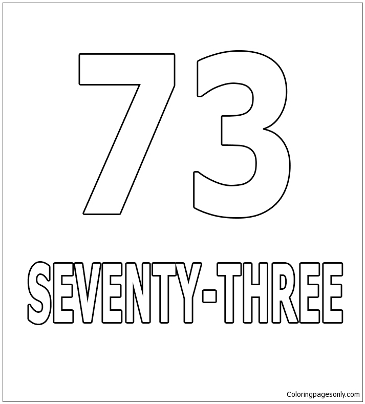 Number Seventy-Three from Numbers