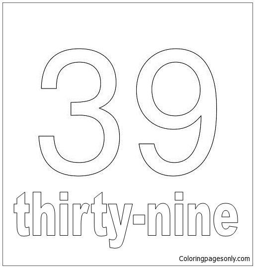 Number Thirty-Nine from Numbers