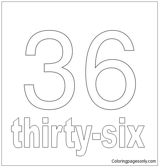 Number Thirty-Six from Numbers